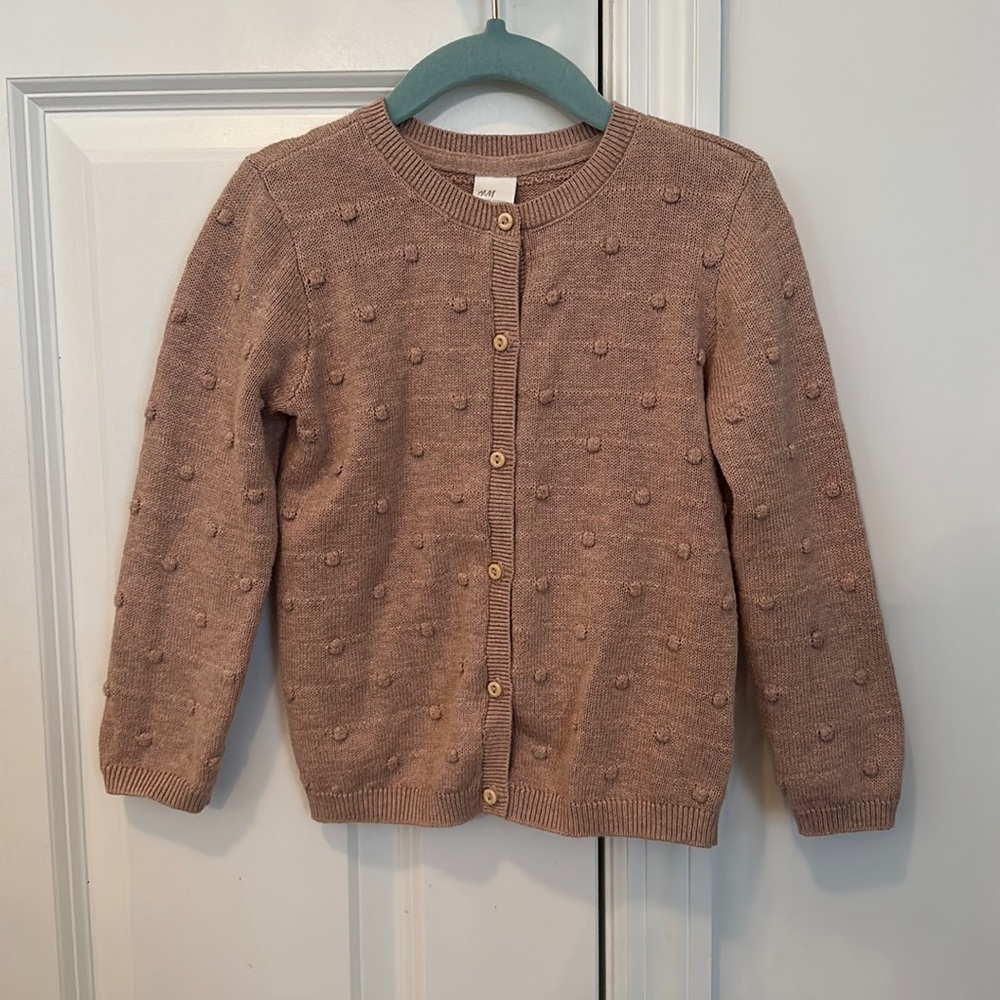 Toddler girl mauve cardigan